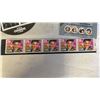 Image 4 : 3 SETS OF NEW STAMPS - ELVIS, THE TRAGICALLY HIP, RUSH, GUESS WHO, LORNE GREEN, JOHN CANDY, ETC.