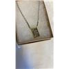 Image 2 : VINTAGE STERLING SILVER AND GOLD PENDANT NECKLACE