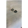 Image 1 : VINTAGE 925 STERLING SILVER EARRINGS WITH BLUE TOPAZ QUARTZ STONES