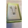 Image 2 : STERLING SILVER PENDANT NECKLACE AND STUD EARRING SET WITH CZ STONES