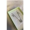 Image 3 : STERLING SILVER PENDANT NECKLACE AND STUD EARRING SET WITH CZ STONES