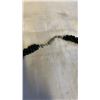 Image 2 : VINTAGE NECKLACE WITH BLACK ONYX AND PINK CORAL BEADS
