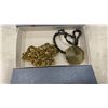 Image 1 : HEMATITE NECKLACE AND GOLT TONE CHAIN NECKLACE
