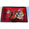Image 8 : VINTAGE CHINESE JEWLERY CASE WITH JEWLERY CONTENTS