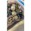 Image 10 : ONE LARGE BAG AND ONE SMALL BAG OF JEWLERY, BROKEN JEWLERY, PARTS, BEADS