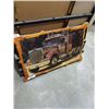 Image 1 : WHITE WESTERN STAR SEMI TRUCK ON WOOD LAQUERED