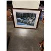 Image 1 : HAND SIGNED AND NUMBERED LIMITED EDITION PRINT - WOLVES BY MAURADE BAYNTON, LISTED CANADIAN ARTIST