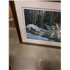 Image 2 : HAND SIGNED AND NUMBERED LIMITED EDITION PRINT - WOLVES BY MAURADE BAYNTON, LISTED CANADIAN ARTIST