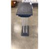 Image 3 : 3 PIECE PEDESTAL, WOOD AND ACRYLIC
