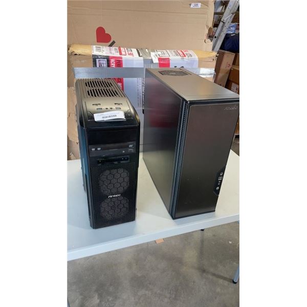 2 GAMING COMPUTER TOWERS AS FOUND