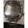 Image 8 : BIRKS REGENCY PLATE PLATTER, SILVER PLATE DRINK DISPENSER AND DECANTER CADDY WITH 2 DECANTERS