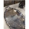 Image 9 : BIRKS REGENCY PLATE PLATTER, SILVER PLATE DRINK DISPENSER AND DECANTER CADDY WITH 2 DECANTERS