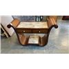 Image 1 : VINTAGE ART DECO INLAID SOFA TABLE WITH 2 DRAWERS
