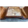 Image 9 : VINTAGE ART DECO INLAID SOFA TABLE WITH 2 DRAWERS