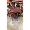 Image 1 : DINING TABLE WITH 3 LEAFS AND 8 CHAIRS