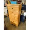 Image 1 : PINE 6 DRAWER CHEST OF DRAWERS
