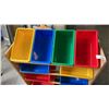 Image 2 : KIDS ORGANIZER BIN RACK WITH COLORED 10 BINS