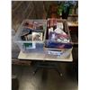 Image 1 : 2 BOXES OF CDS, DVDS AND CASES FOR TABLETS AND PHONES