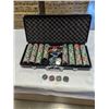 Image 1 : POKER CHIP SET WITH DENOMINATIONS