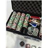Image 2 : POKER CHIP SET WITH DENOMINATIONS