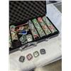 Image 3 : POKER CHIP SET WITH DENOMINATIONS