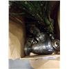 Image 3 : LOT OF SILVER PLATE, ARTIFICAL FLOWERS AND VASES