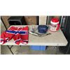 Image 1 : MONTREAL CANADIENS SHORTS SIZE 31, CANUCKS BAG, PATRIOTS MUG, EASTERN CONFRENCE 711 MUG AND HOCKEY S