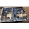 Image 1 : NEW KINDRED STEEL QUEEN STAINLESS STEEL DOUBLE SINK, MODEL QCU1827R-8