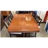 Image 2 : DINING TABLE WITH 6 CHAIRS AND JACKNIFE LEAF