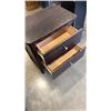 Image 8 : MODERN 2 DRAWER NIGHTSTAND AND BLACK ENDTBALE