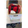Image 1 : BOX OF WEDGEWOO CHINA PLATES, PIE PLATES AND COLLECTOR PLATES WITH FABRIC ART