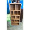 Image 2 : OAK BOOKSHELF AND FOLDING TABLE