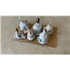 Image 1 : 6 COLLECTIBLE BELLS: BLUE DOGWOOD, BUTTERFLY, FLORALS AND MORE