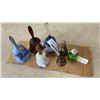 Image 1 : 7 COLLECTIBLE BELLS: AMBER GLASS, BLUE GLASS, LIBERTY BELL AND MORE