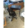 Image 1 : BLACK 1 DRAWER DESK WITH GAS LIFT CHAIR