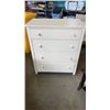 Image 1 : WHITE 4 DRAWER CHEST OF DRAWERS