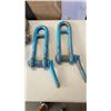 Image 2 : LOT OF HEAVY DUTY SHACKLES AND TRAY OF CHAIN
