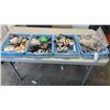Image 1 : 4 TRAYS OF ELECTRICAL SWITCHES, HARDWARE, SOLDER