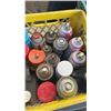 Image 3 : 3 CRATES OF SHOP CLEANERS, FASTWAX INTERIOR CLEANER, TOOLS, PAINTING SUPPLIES, CHAIN
