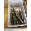 Image 8 : 4 BINS OF SOCKETS, WRENCHES AND HAND TOOLS