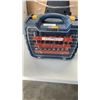 Image 1 : AS NEW MASTERCRAFT PLUNGE ROUTER WITH 18 ROUTER BITS IN CASE