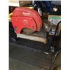 Image 2 : MILWAUKEE HEAVY DUTY 14" ABRASIVE CUT OFF MACHINE TESTED AND WORKING