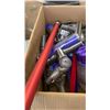 Image 2 : BOX OF DYSON PARTS 3 HEADS AND BUNCH OF ACCESSORIES