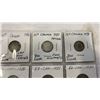Image 2 : 7 CANADIAN LOW MINTAGE COINS - SILVER DIMES 1936-1938 .800, 1937-1940 NICKELS