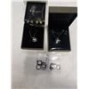 Image 1 : 925 SILVER JEWELRY - 2 NECKLACES AND 4 PAIRS EARRINGS
