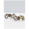 Image 2 : STERLING SILVER NATURAL TOURMALINE (1.84CTS) & CZ EARRINGS, W/A $840.00