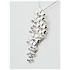 Image 2 : STERLING SILVER CZ PENDANT WITH STERLING CHAIN, RETAIL $150.00