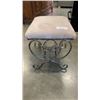 Image 2 : MICROFIBER AND IRON FOOTSTOOL