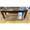 Image 2 : BLACK LEATHER BENCH