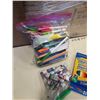 Image 2 : BAG OF ART SUPPLIES, PENS, FELTS, PAINTS